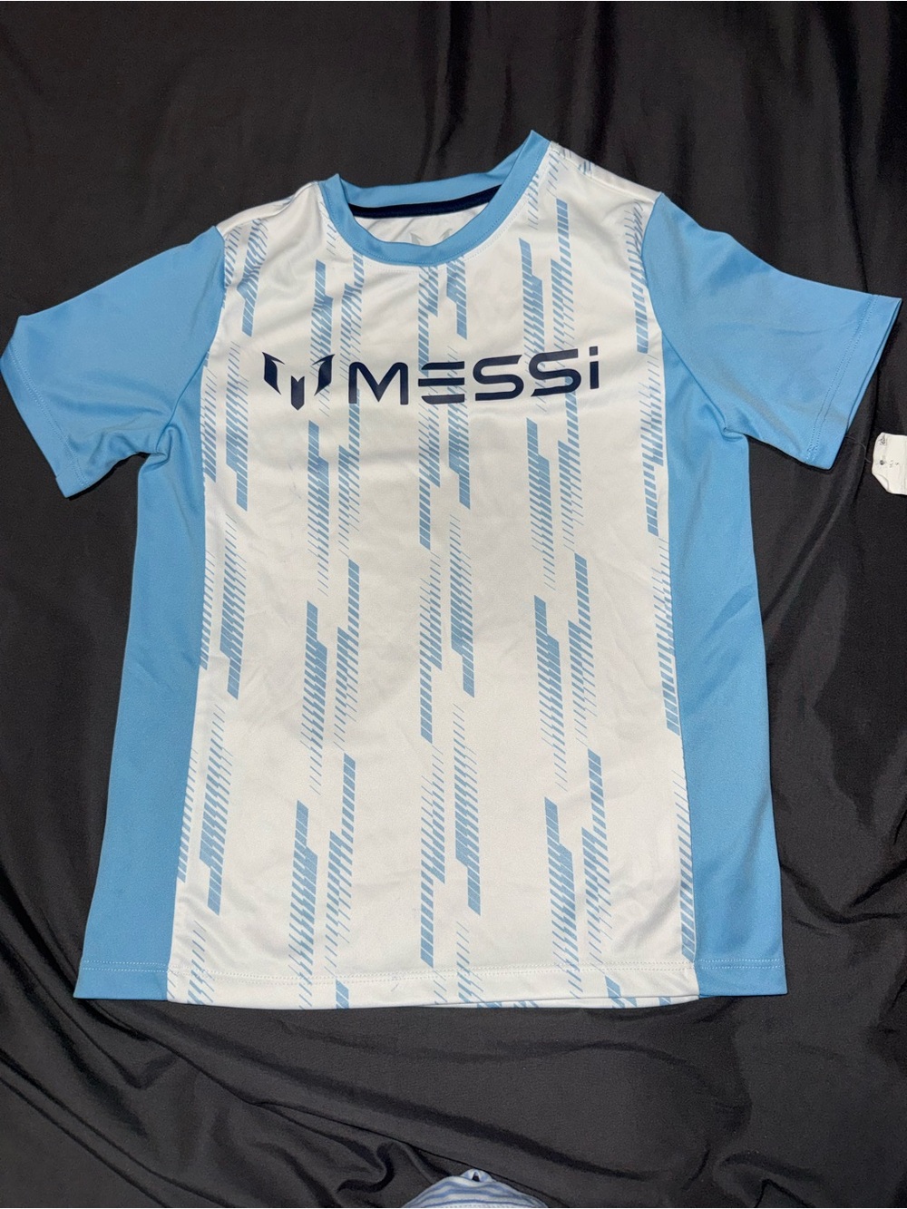 Messi Men's Light Blue & White Athletic Jersey